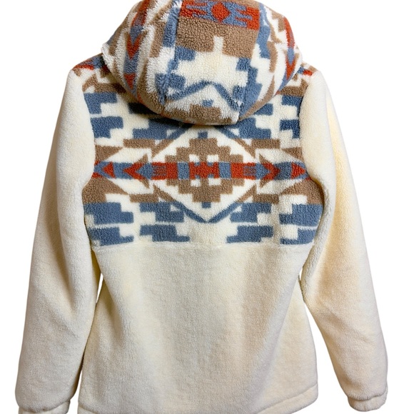 Pendleton women Mariposa Berber fleece hoodie jacket XS - Picture 9 of 11